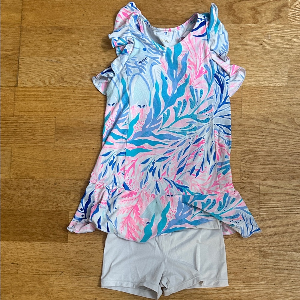 Lilly Pulitzer Pink and Blue Patterned Top